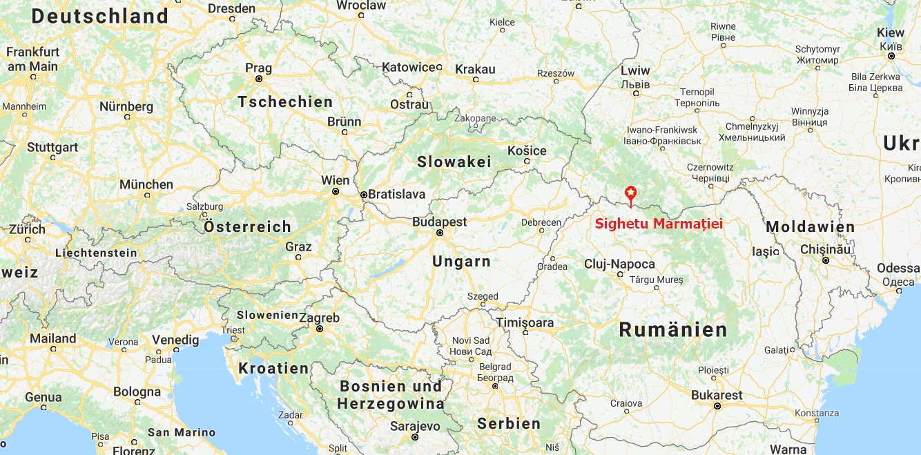 Karte: Sighetu Marmației, Nordrumänien